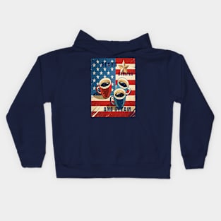 Stars, Stripes and Steam Kids Hoodie